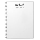 Classical White Minimalist Plain Elegant Notitieboek (Voorkant)