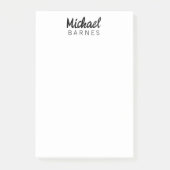 Classical White Minimalist Plain Elegant Post-it® Notes (Voorkant)