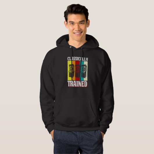 Classically Trained Retro 80s Arcade Video Gaming  Hoodie (Voorkant volledig)