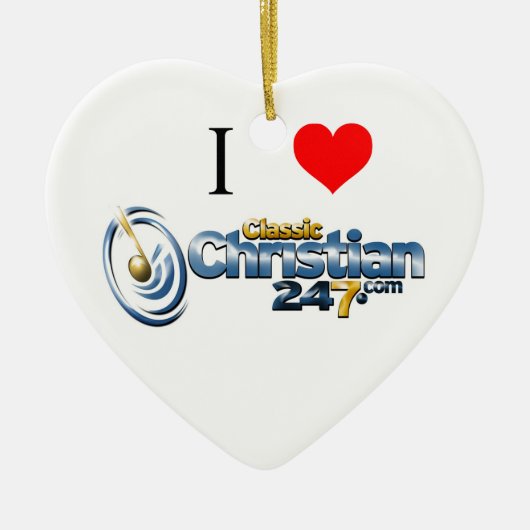 ClassicChristian247.com Heart Ornament (Voorkant)