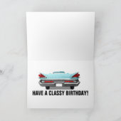 CLASSICER AUTO VERJAARDAGSKAART KAART (Binnen)