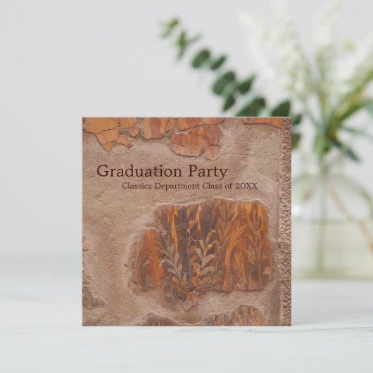 Classics Department Ruins of Pompeii Toga Party Kaart (Staand voorkant)