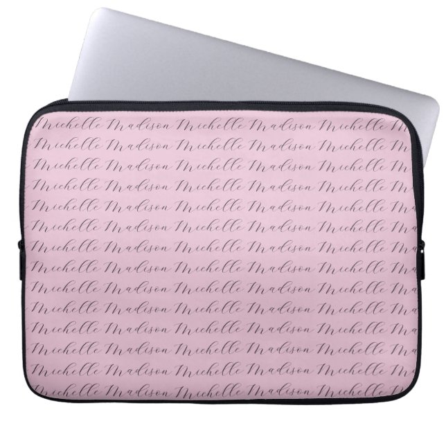 Classificatiehandschrift met minimale namen laptop sleeve (Voorkant)