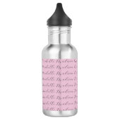 Classificatiehandschrift met minimale namen waterfles (Links)