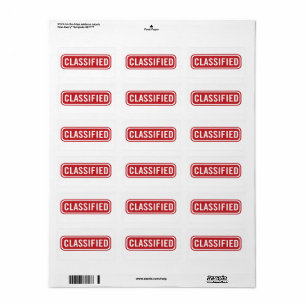 Classificatielabel Etiket