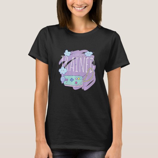 Classificeerd videospelcontroller met kabelretro t-shirt (Voorkant)