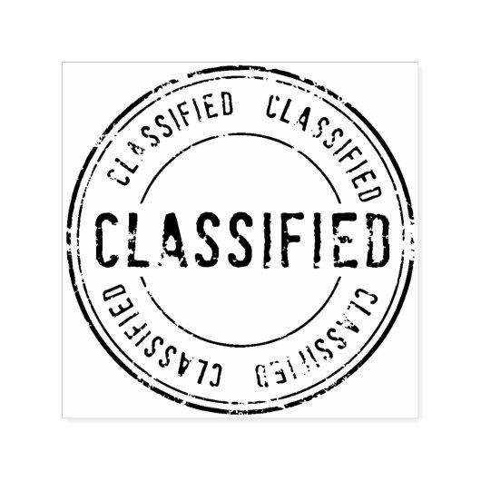 Classificeerd, Zeer geheim, Cofidential Zelfinktende Stempel (Design)