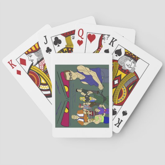 classmates anime inspired  pokerkaarten (Achterkant)