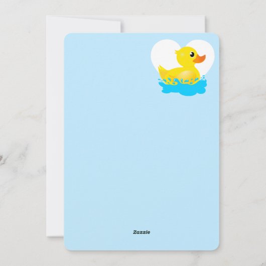 Classmates Cute "You Quack Me Up!" Rubber Duck Feestdagenkaart (Achterkant)