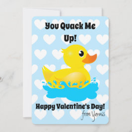 Classmates Cute "You Quack Me Up!" Rubber Duck Feestdagenkaart