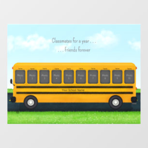 Classmates for a Year Friends Forever School Bus Raamsticker