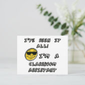 Classroom Assistant Briefkaart (Staand voorkant)
