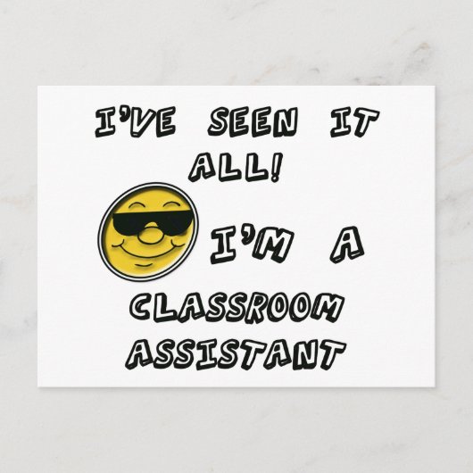 Classroom Assistant Briefkaart (Voorkant)