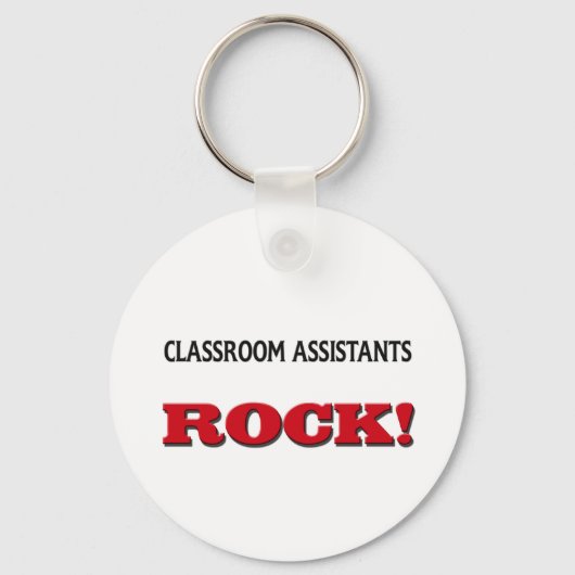 Classroom Assistants Rock Sleutelhanger (Voorkant)