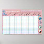 Classroom Attendance Wall Poster (Voorkant)