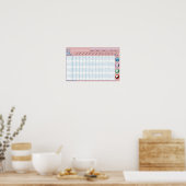 Classroom Attendance Wall Poster (Keuken)