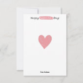 Classroom Beary Special Valentijnsdag Notitiekaartje (Achterkant)