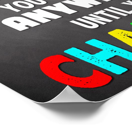 Classroom Decor, Change Attitude, Inspirerend Poster (Hoek)