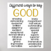 Classroom Decor, Classroom Quote, MANIEREN om goed Poster (Voorkant)