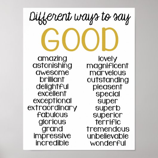 Classroom Decor, Classroom Quote, MANIEREN om goed Poster (Voorkant)