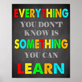 Classroom Decor, Classroom Quottes, Inspirerend Poster