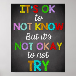 Classroom Decor, Classroom Quottes, Inspirerend Poster