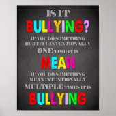 Classroom Decor, Classroom Quottes, Is het Bullyin Poster (Voorkant)