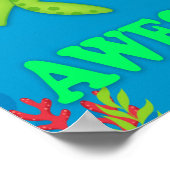 Classroom Decor, Classroom Sign, Turtle-y Geweldig Poster (Hoek)