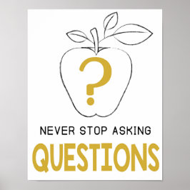 Classroom Decor, nooit stoppen met het stellen van Poster