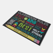 Classroom Doormat, persoonlijke naam leraar Deurmat (Schuin)