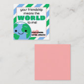 Classroom Earth World-Valentijnsdag Notitiekaartje (Voorkant / Achterkant)