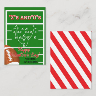 Classroom Football Valentijnsdag Kaart Notitiekaartje