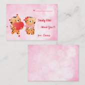 Classroom Funny Wild over je Valentijn Notitiekaartje (Voorkant / Achterkant)