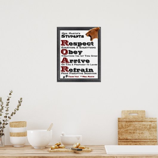 Classroom Guidelines/Rules Poster (Keuken)