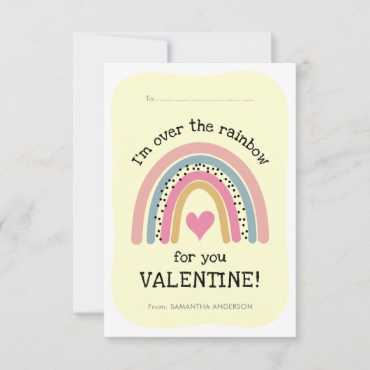 Classroom Kaart Rainbow Friendship Valentijns (Voorkant)