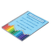 Classroom neemt kennis van de prachtige leerlingen notitieboek (Linkerzijde)