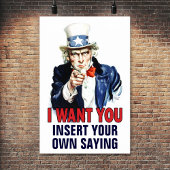 Classroom Poster: Ik wil je - AANGEPAST - Poster