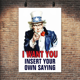 Classroom Poster: Ik wil je - AANGEPAST - Poster