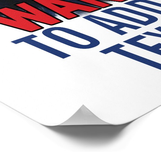 Classroom-Poster: voeg hier Jouw tekst toe Poster (Hoek)