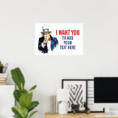 Classroom-Poster: voeg hier Jouw tekst toe Poster (Thuiskantoor)