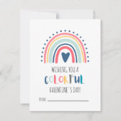 Classroom Rainbow Valentijnsdag Kaarten voor kinde (Voorkant)