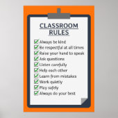 Classroom-regels Poster (Voorkant)