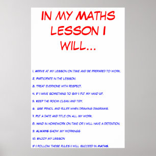 Classroom-regels Poster