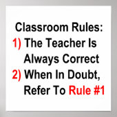 Classroom-regels Poster (Voorkant)