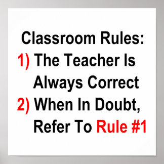 Classroom-regels Poster