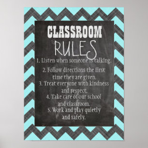 Classroom-regels Poster