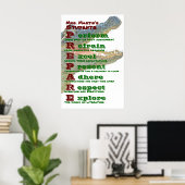 Classroom-regels / richtlijnen poster (Thuiskantoor)