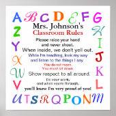 Classroom Rules # 2 door SRF Poster (Voorkant)