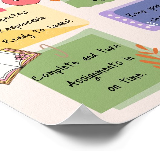 Classroom Rules Poster (Hoek)