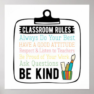 Classroom Rules Poster